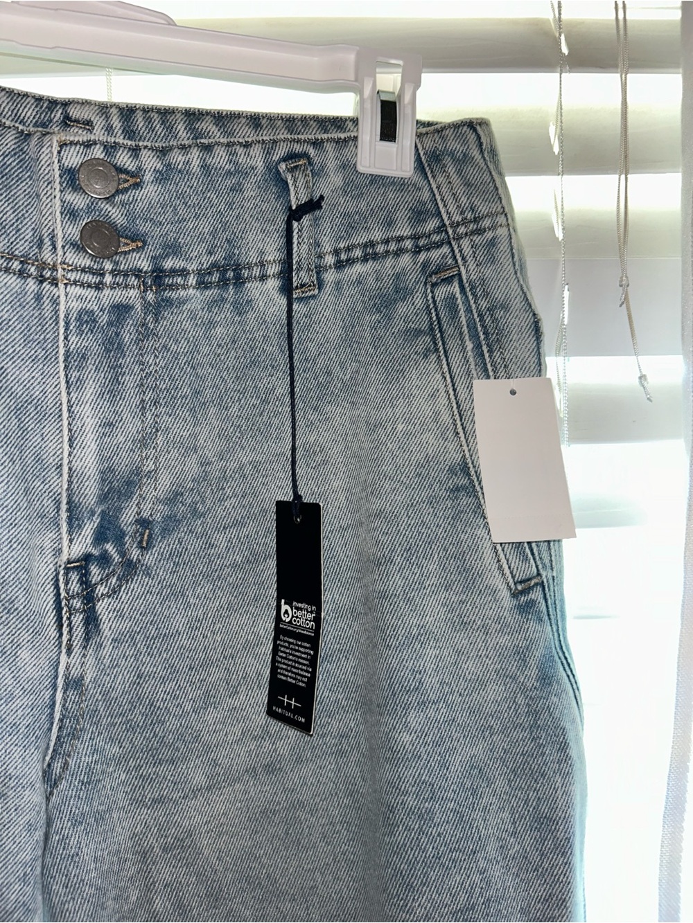 Habitual Light Wash Wide Leg Jeans